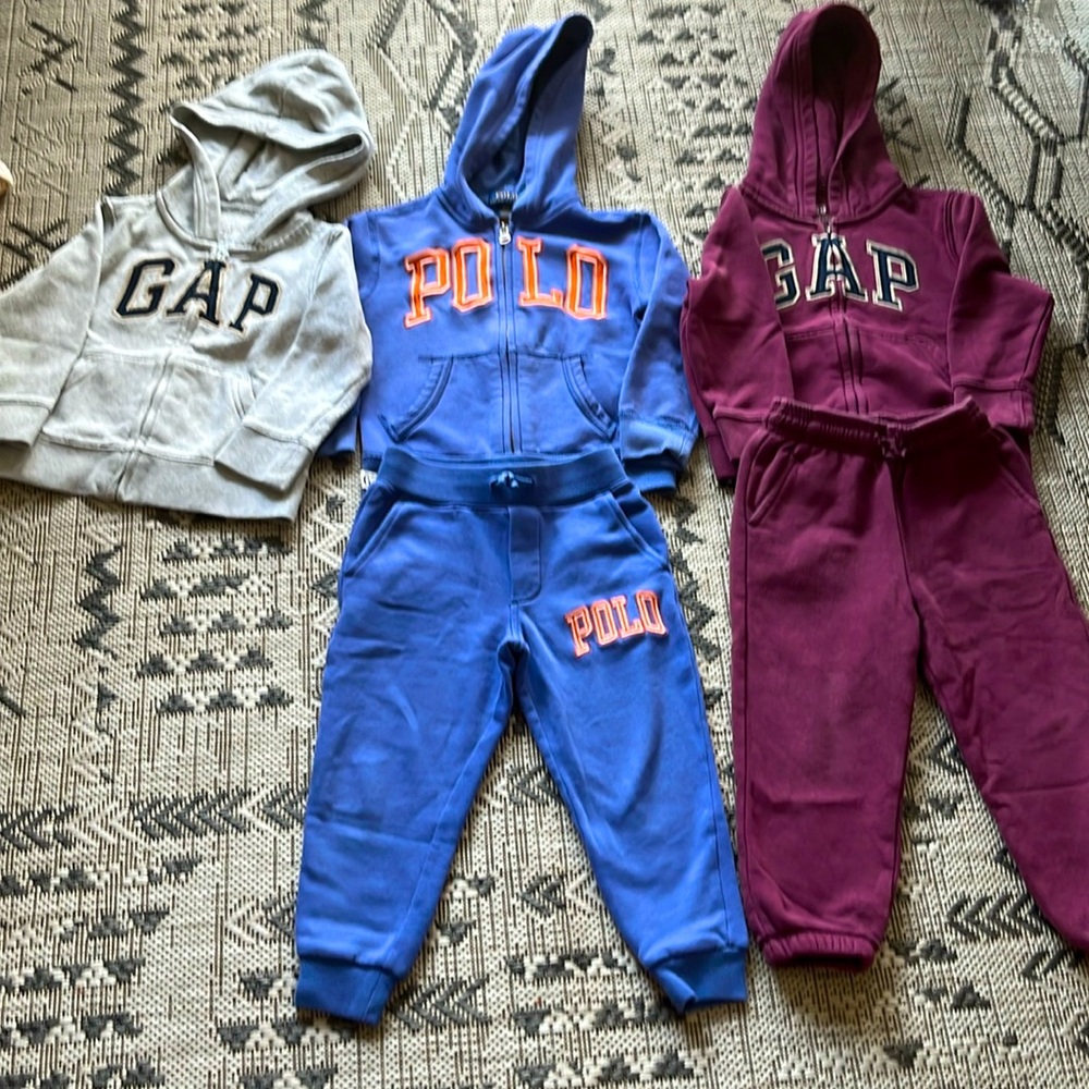 Polo ralph Lauren set + gap set + gap hoodie